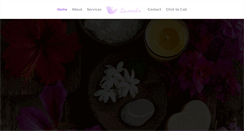 Desktop Screenshot of lavendersalonandspa.com