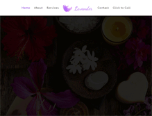 Tablet Screenshot of lavendersalonandspa.com